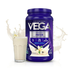 Vega primer plano de la textura del polvo cremoso y mezcla homogénea