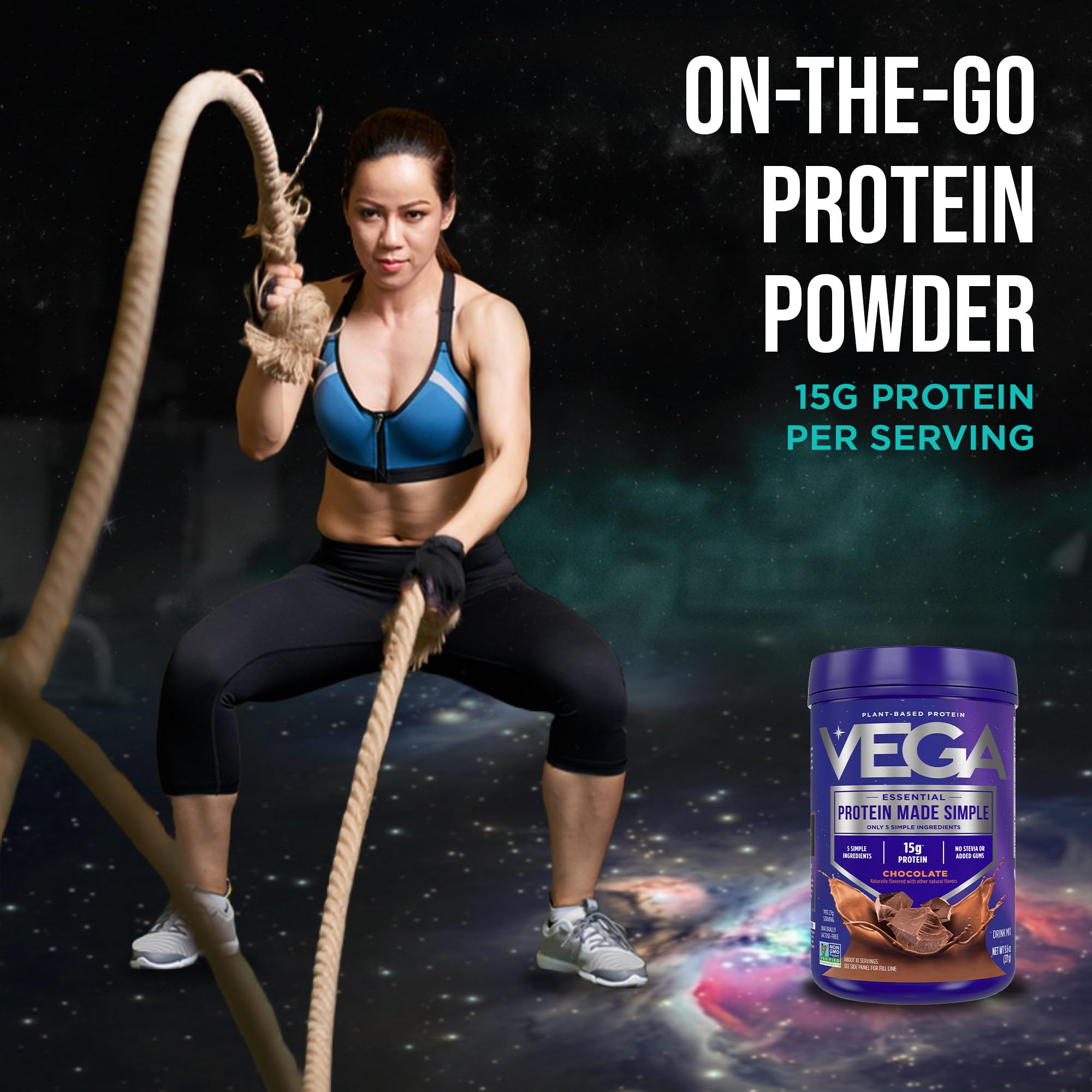 Vega uso en gimnasio como proteína post-entrenamiento rápida