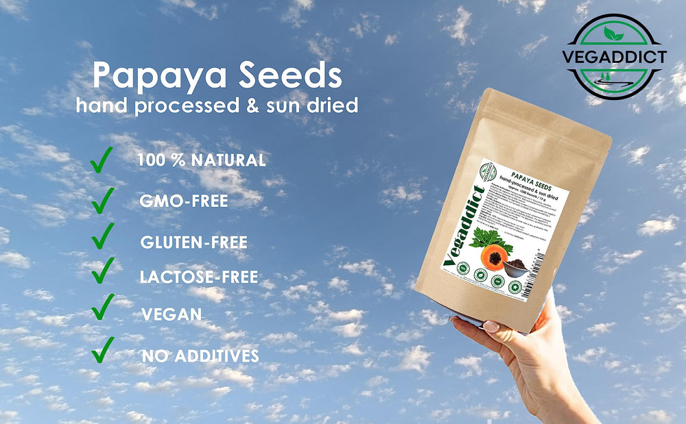 Vegaddict primer plano de textura de semillas con aspecto crujiente y nutritivo