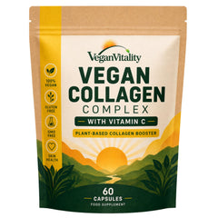 Vegan Vitality frente del envase mostrando presentación y beneficios visibles