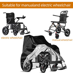 VEGARD funda tamaño comparado con silla eléctrica para referencia