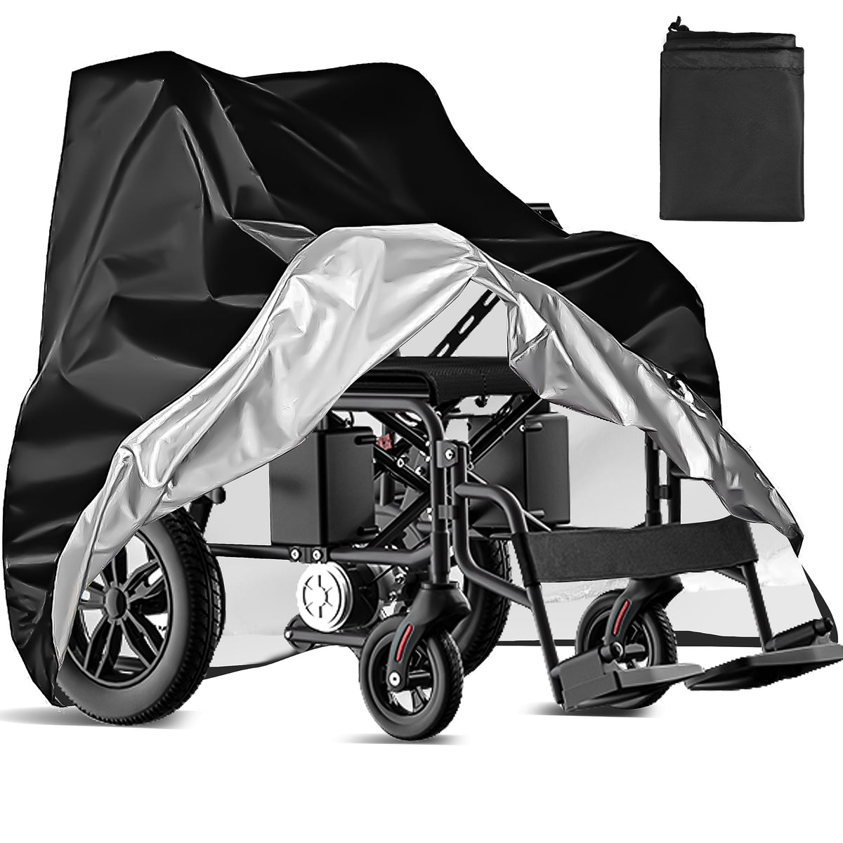 VEGARD funda frontal cubriendo silla eléctrica con protección total