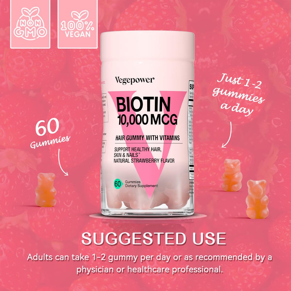 VEGEPOWER gominolas sabor fresa, atractivas y con buen gusto