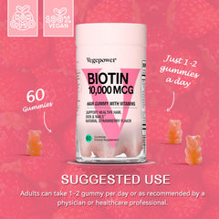 VEGEPOWER gominolas sabor fresa, atractivas y con buen gusto
