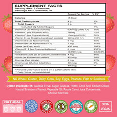 VEGEPOWER bote junto a regla para comparar tamaño y cantidad