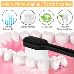 VEGOLS parte posterior con textura para limpiar la lengua y refrescar aliento