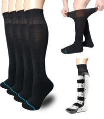 VEIGIKE frente del paquete de 2 pares mostrando color negro y longitud alta para protección