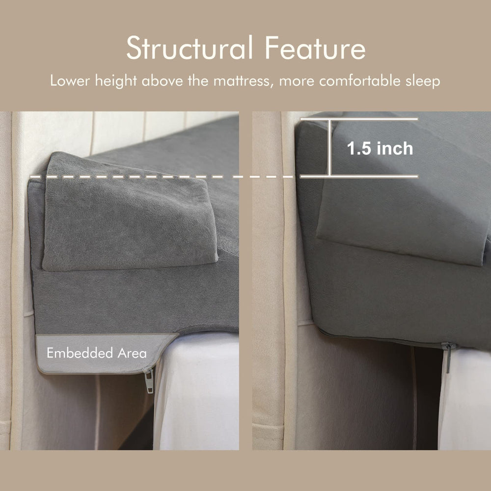 Funda desmontable Vekkia con cremallera para lavado sencillo