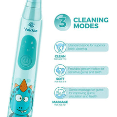 Vekkia mango ergonómico azul en mano pequeña, agarre seguro y ligero