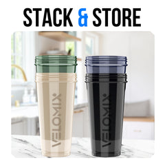 VELOMIX botellas apiladas para almacenar y ahorrar espacio en cocina