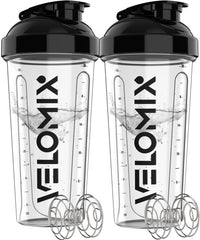 VELOMIX vista frontal del pack de dos botellas, transporte seguro