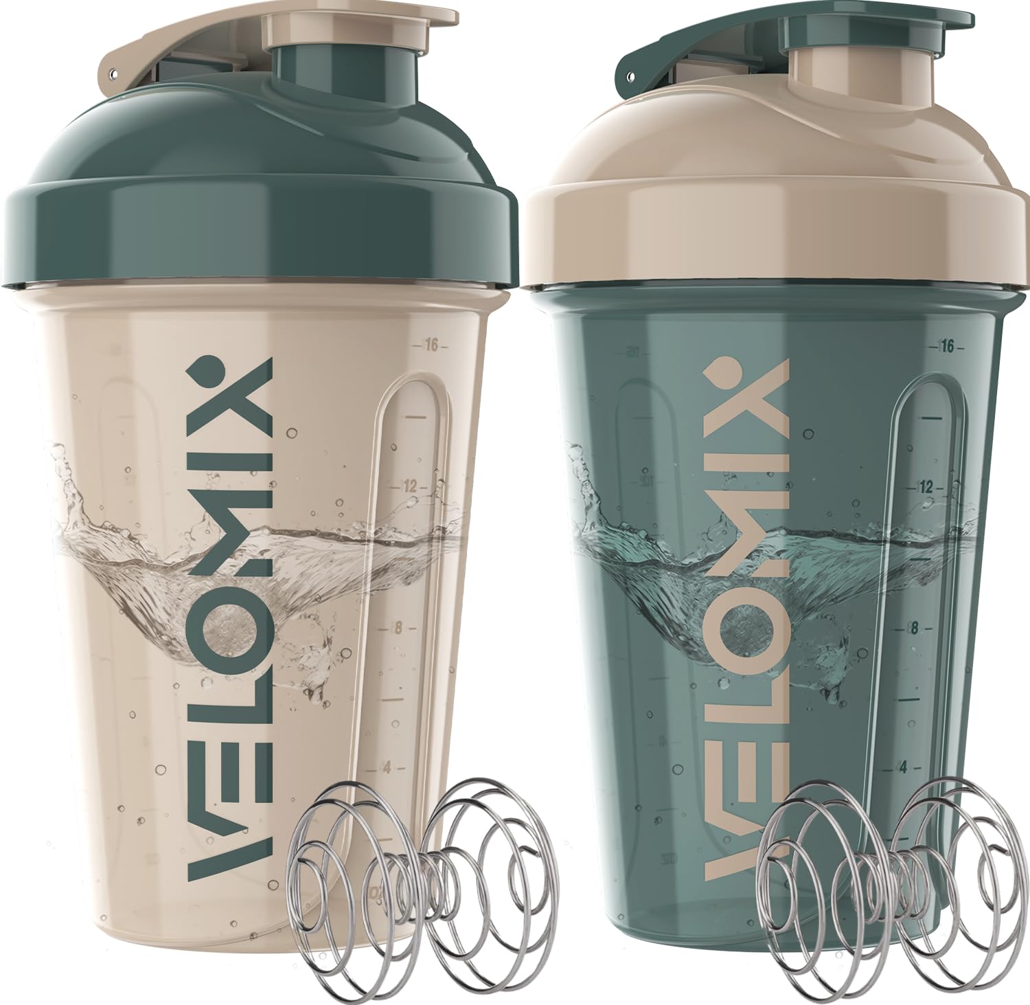 VELOMIX pack frontal azul y beige mostrando diseño y capacidad útil