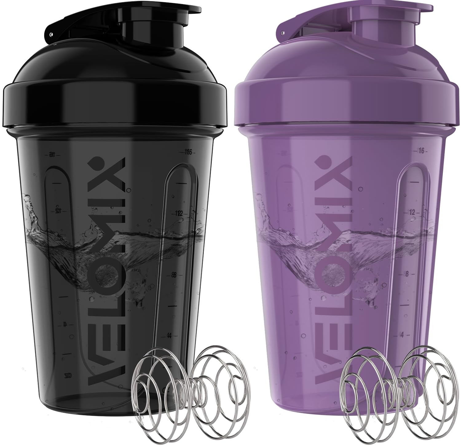 VELOMIX frontal del pack púrpura y negro mostrando diseño y practicidad