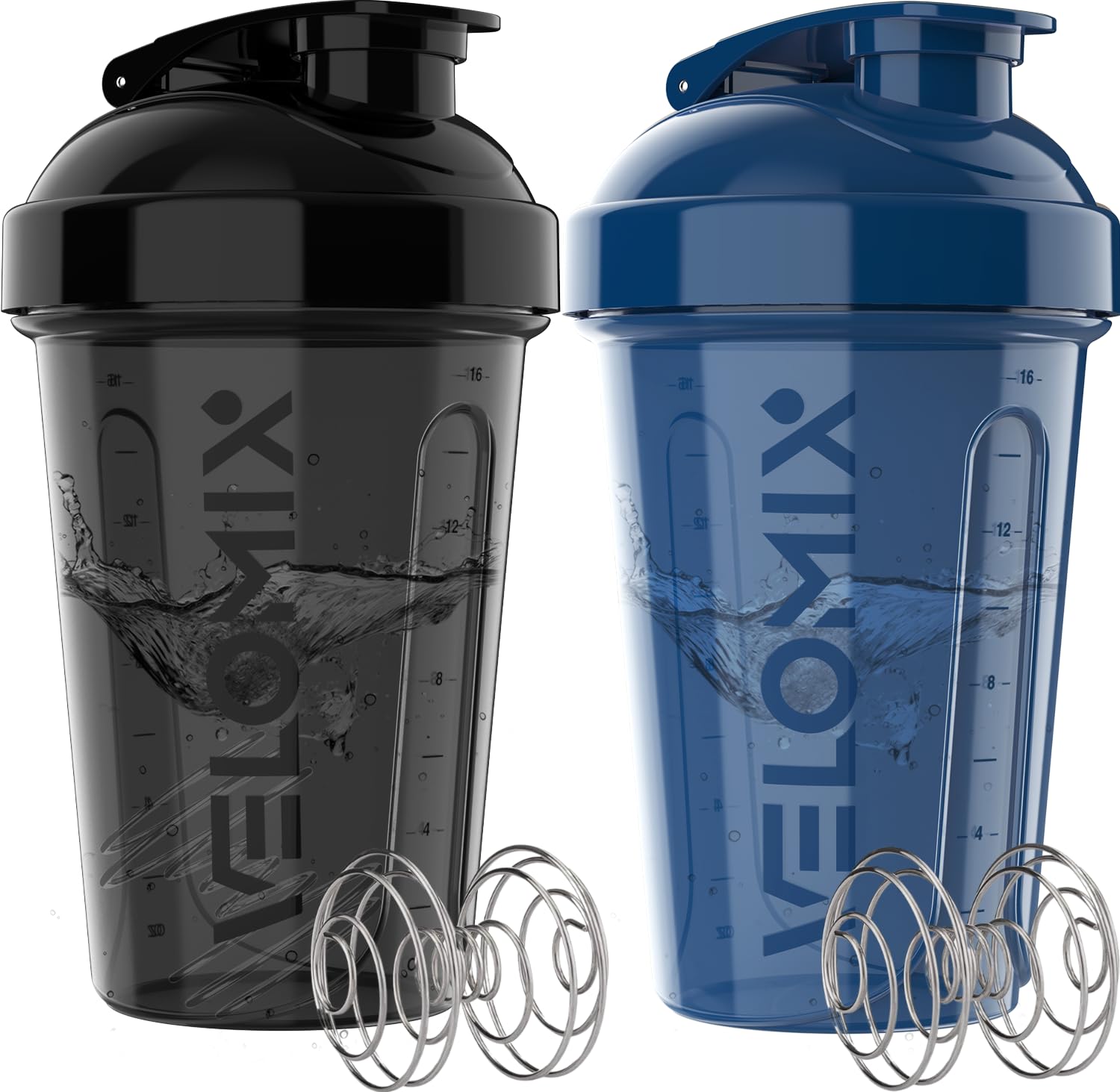 VELOMIX vista frontal del pack azul y negro con buen agarre