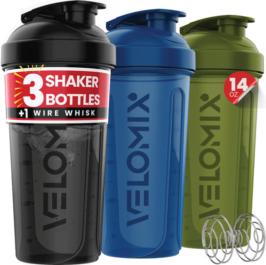 VELOMIX vista frontal de la botella mostrando diseño y color práctico