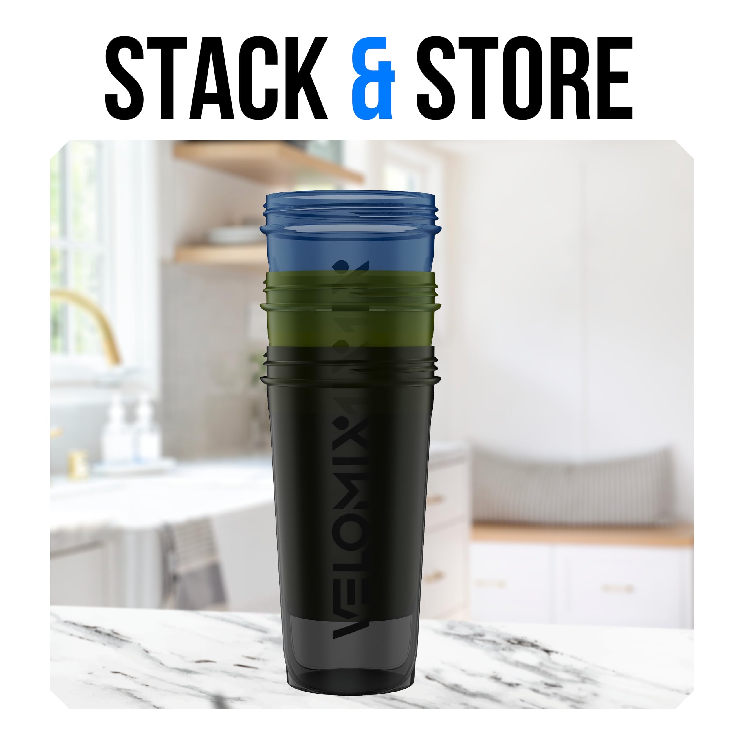 VELOMIX pack de tres colores verde negro azul para identificar bebidas