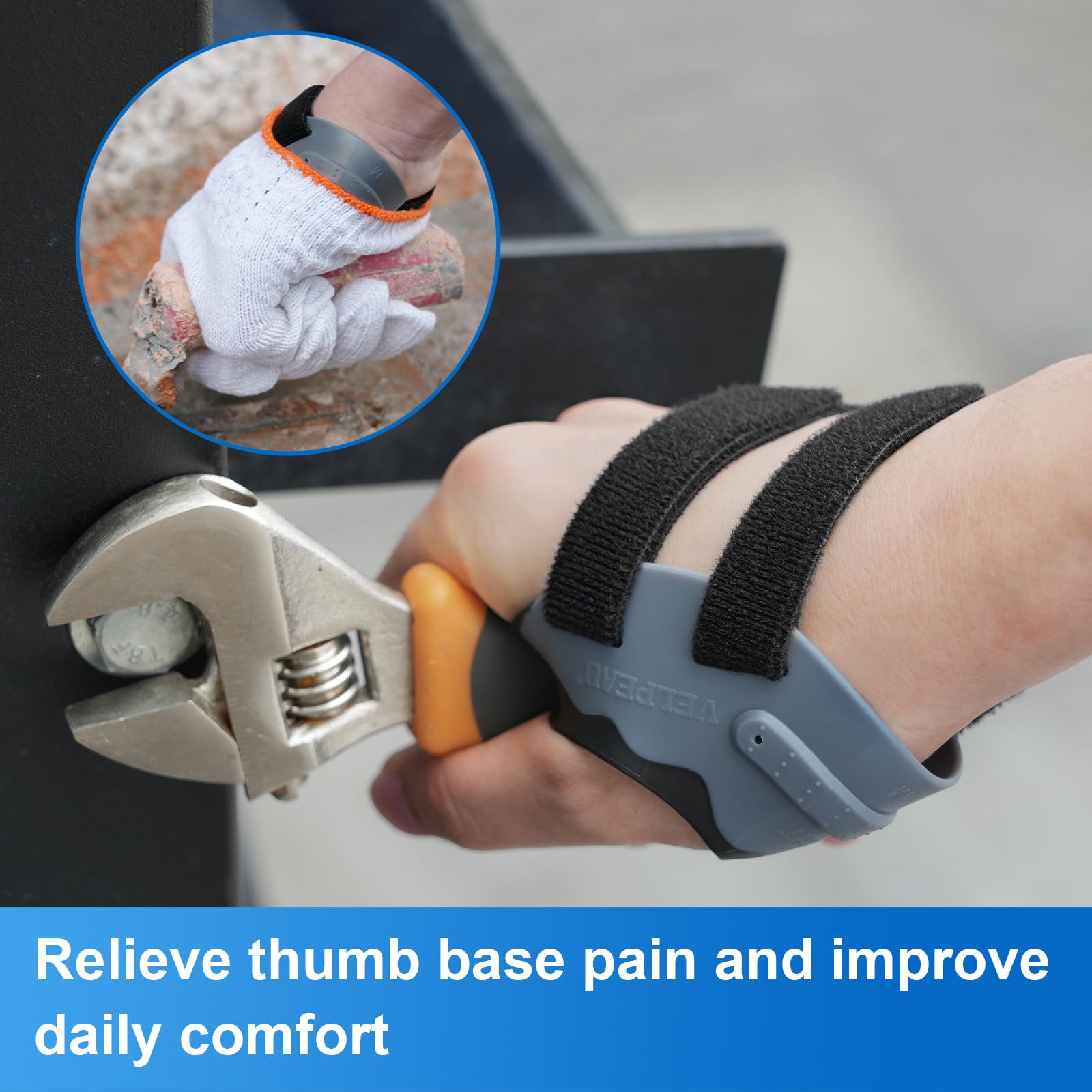 Velpeau manguito elástico para pulgar que reduce rozaduras y sudor
