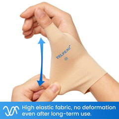 Velpeau uso en mano derecha durante trabajo manual para reducir fricción