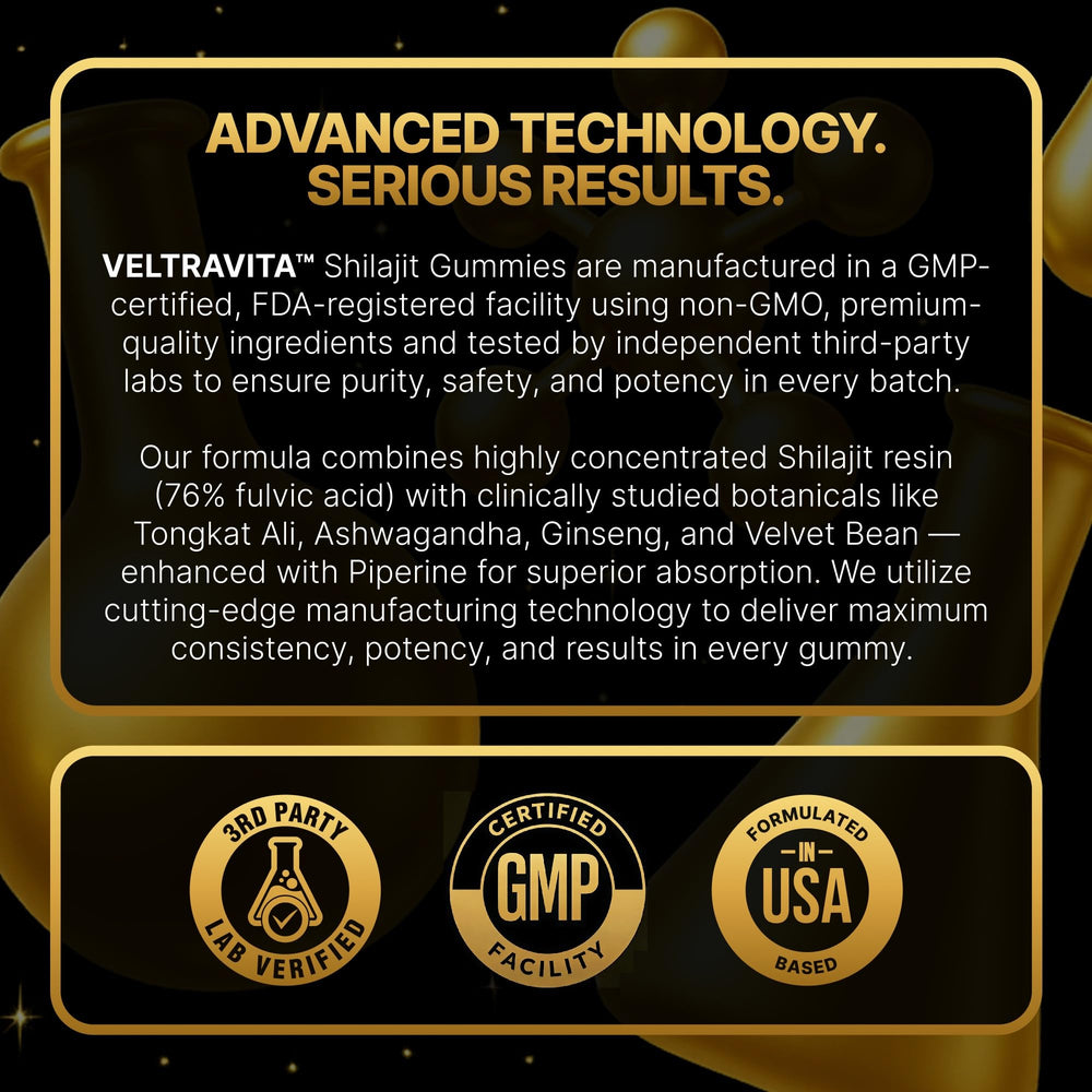 VeltraVita polvo de Shilajit y minerales trazas destacando origen himalaya