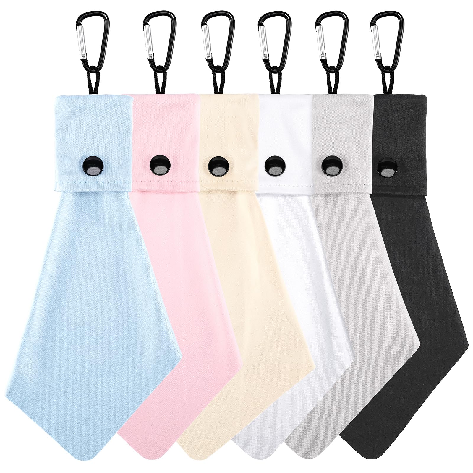 Vemiss paquete frontal mostrando seis paños y funda para limpieza rápida