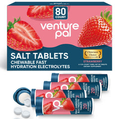 Venture Pal envase frontal de 80 tabletas, práctico para llevar