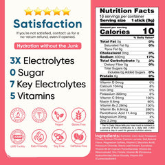 Venture Pal etiqueta de ingredientes, lista de electrolitos y vitaminas