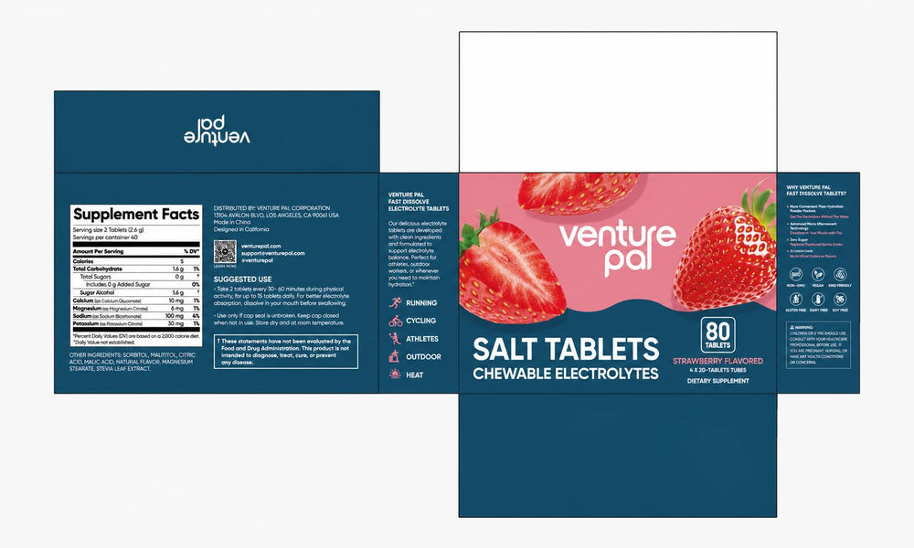 Ingredientes de fruta real en tableta Venture Pal para sabor natural