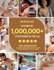 Venture Pal uso en pies ilustrando nutrición focalizada y confort prolongado