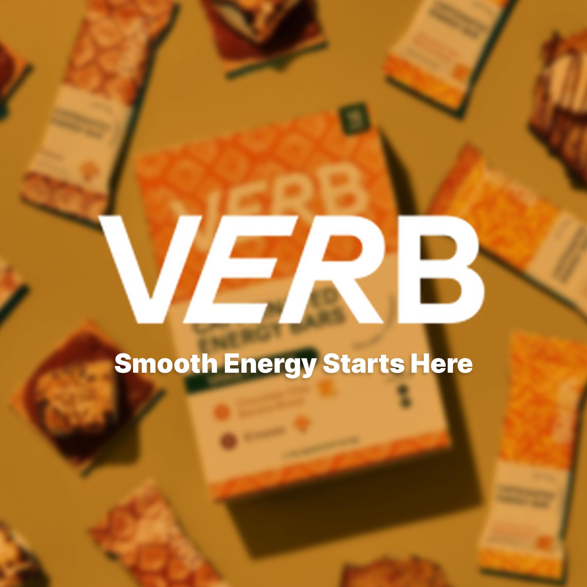 Verb Caffeinated Energy Bars en escritorio con café, energía para trabajar