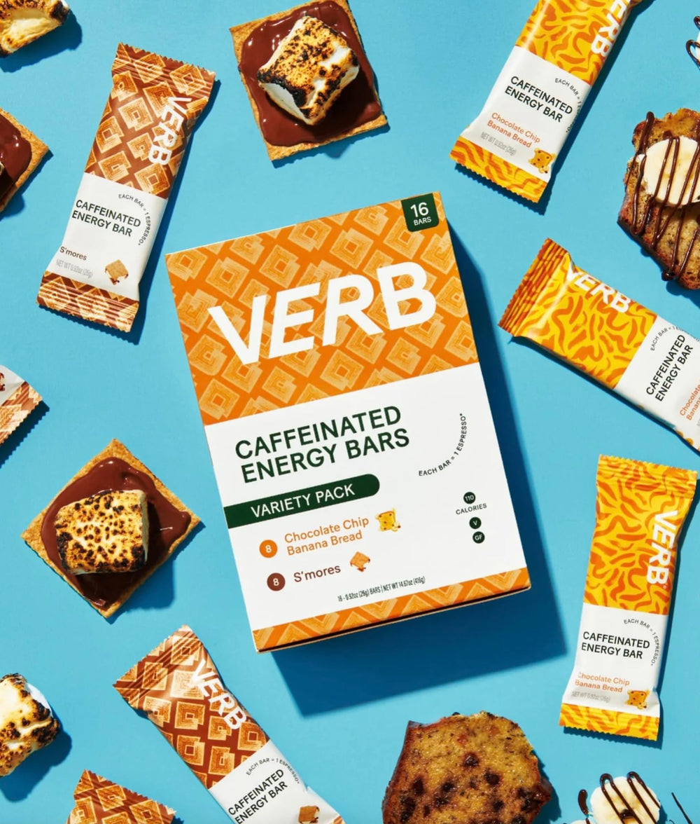 Verb Caffeinated Energy Bar S'mores, sabor a chocolate y malvavisco delicioso