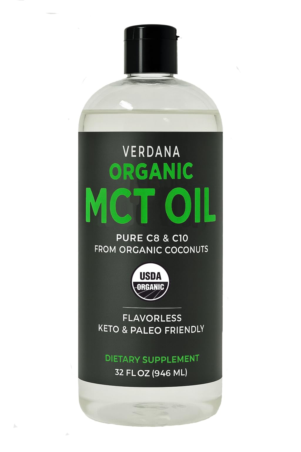 Verdana botella frontal 32 fl oz mostrando diseño y cantidad