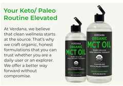 Batido con Verdana Aceite MCT incorporado para energía rápida