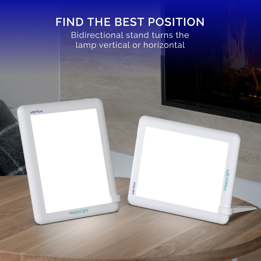 Etiqueta y conector de Verilux HappyLight Lucent indicando calidad y conectividad segura