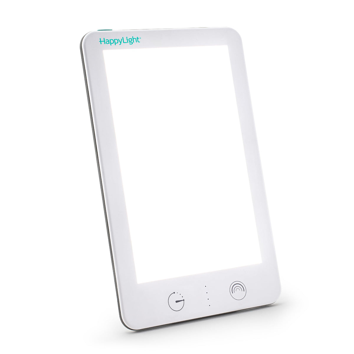 Verilux HappyLight Lumi Plus frente mostrando panel brillante y control