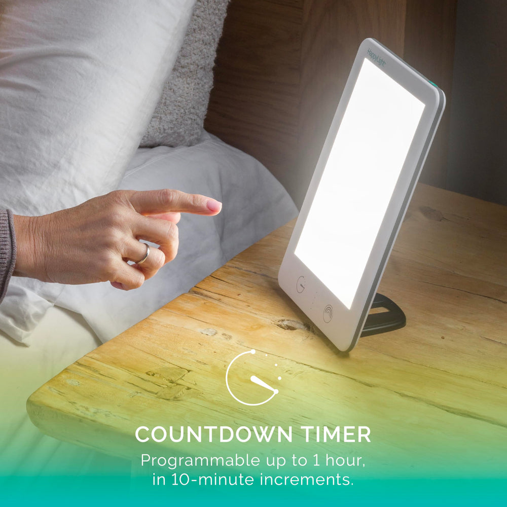 Verilux HappyLight Lumi Plus soporte desmontable para transporte fácil