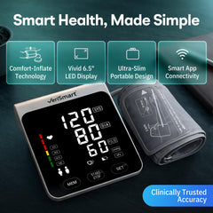 VeriSmart pantalla LED encendida durante la medición con números grandes legibles