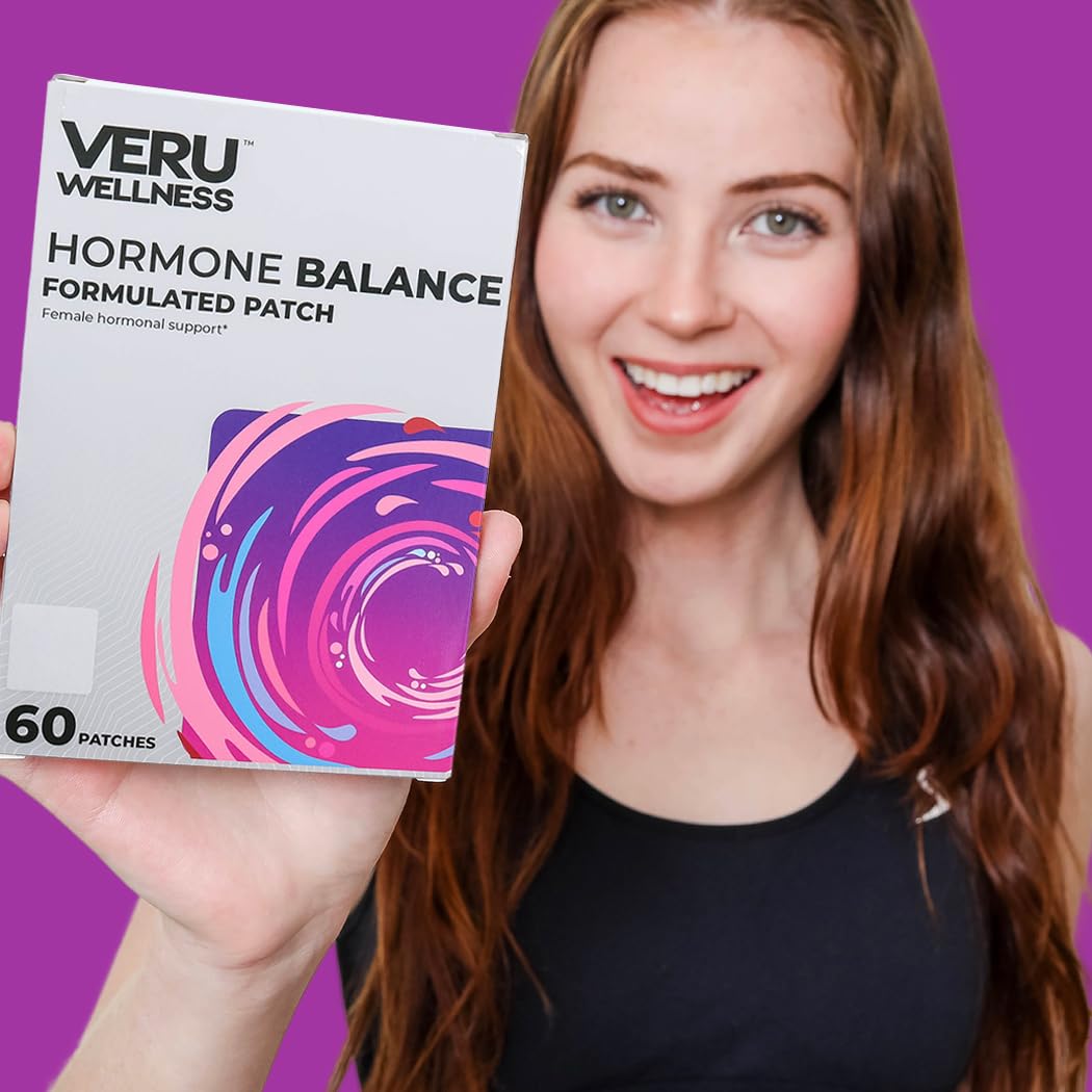 Veru Wellness caja abierta mostrando los 60 parches y organización cómoda