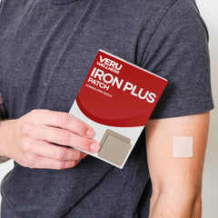 Veru Wellness parche aplicado en el brazo, comodidad durante actividades