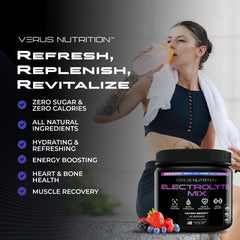 VERUS NUTRITION envase en mochila de gimnasio práctico y portátil