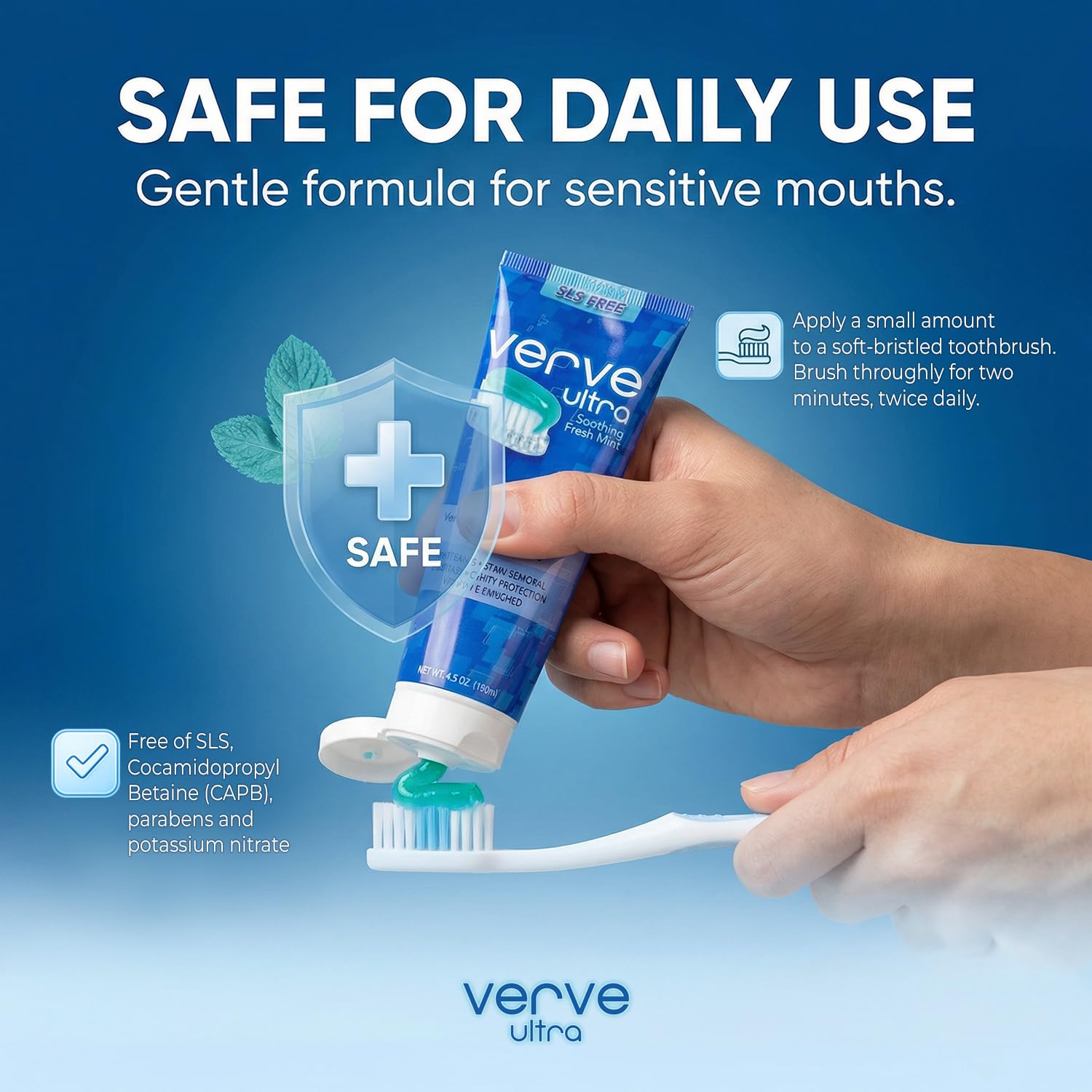 Verve envase en primer plano destacando acabado y calidad