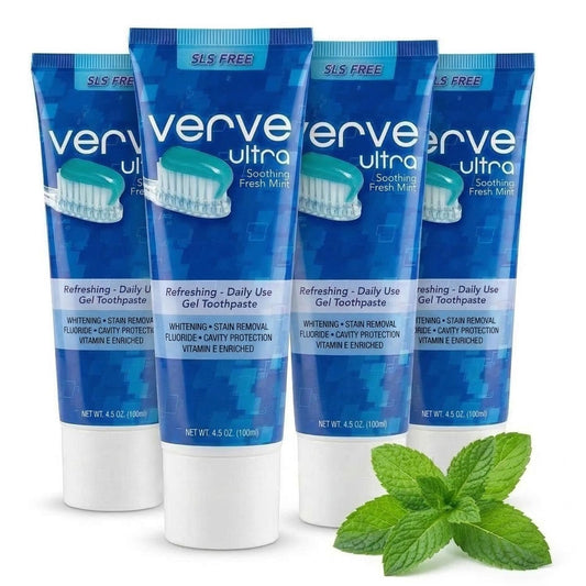 Verve Ultra frente del envase mostrando marca y formato conveniente