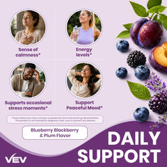 VEV etiqueta con ingredientes visibles y beneficio transparencia