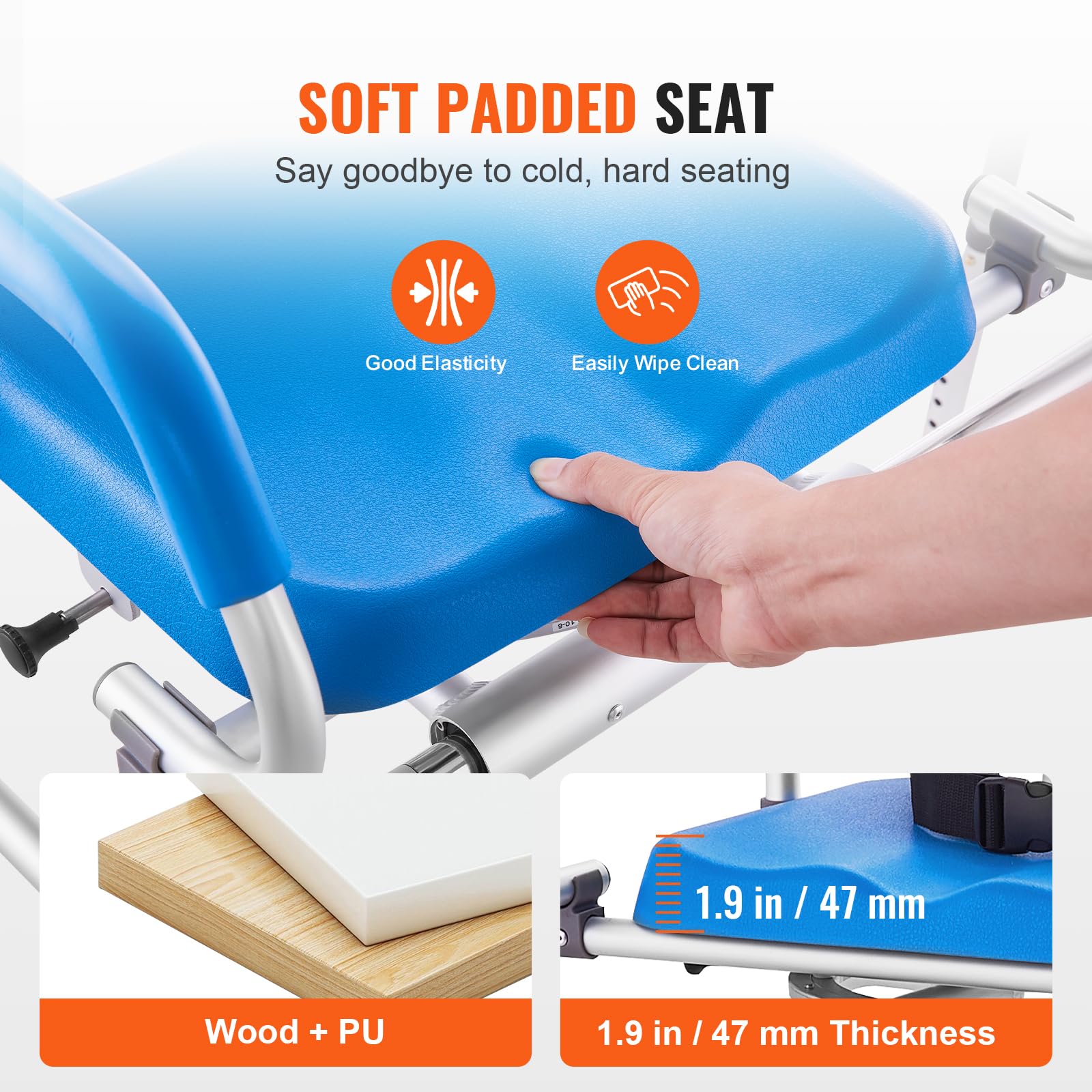 VEVOR asiento giratorio 360 grados que facilita transferencias seguras