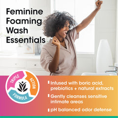 vH essentials bomba de espuma en mano para fácil aplicación