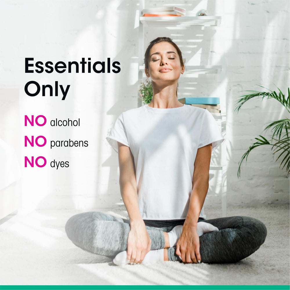 vH essentials nube de spray en primer plano, limpieza rápida y sin contacto
