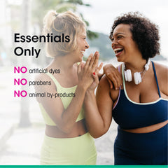 vH essentials uso en ducha demostrando higiene íntima suave y eficaz