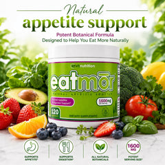 VH Nutrition Eatmor cápsulas en primer plano resaltando textura y fácil ingestión