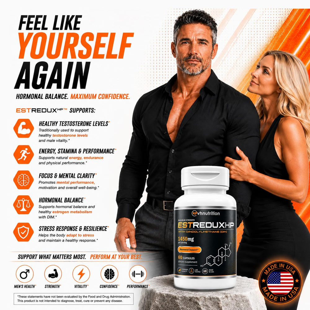 VH Nutrition ESTREDUX HP ingredientes clave visibles para confianza