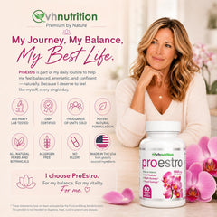 VH Nutrition PROESTRO mujer relajada en estilo de vida indicando bienestar