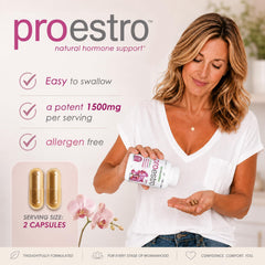 VH Nutrition PROESTRO etiqueta con ingredientes para transparencia y confianza